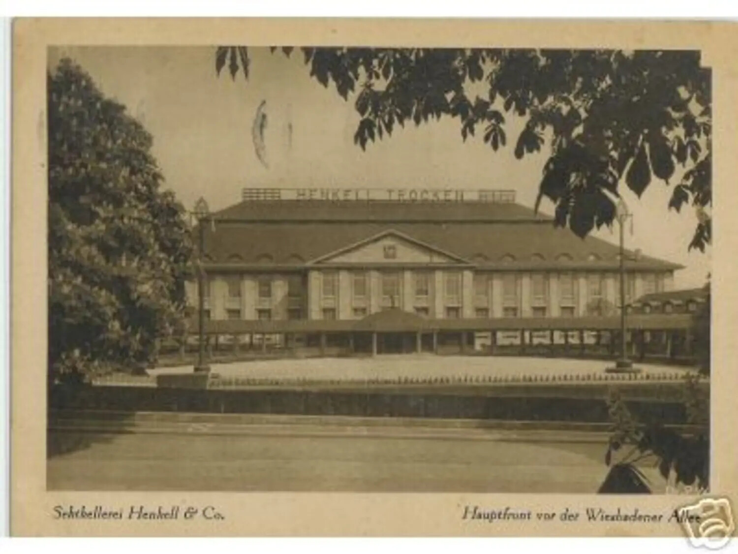 Henkell Sektkellerei Wiesbaden -- Main Facade on Wiesbadener Allee, 1932