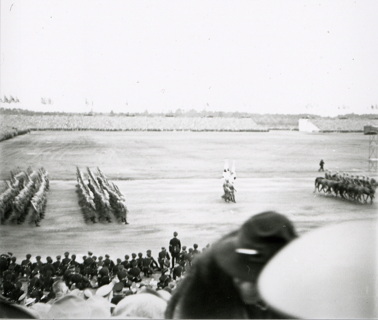 Mass Rally Formation on Parade Ground, Nuremberg, Pre-WWII Germany