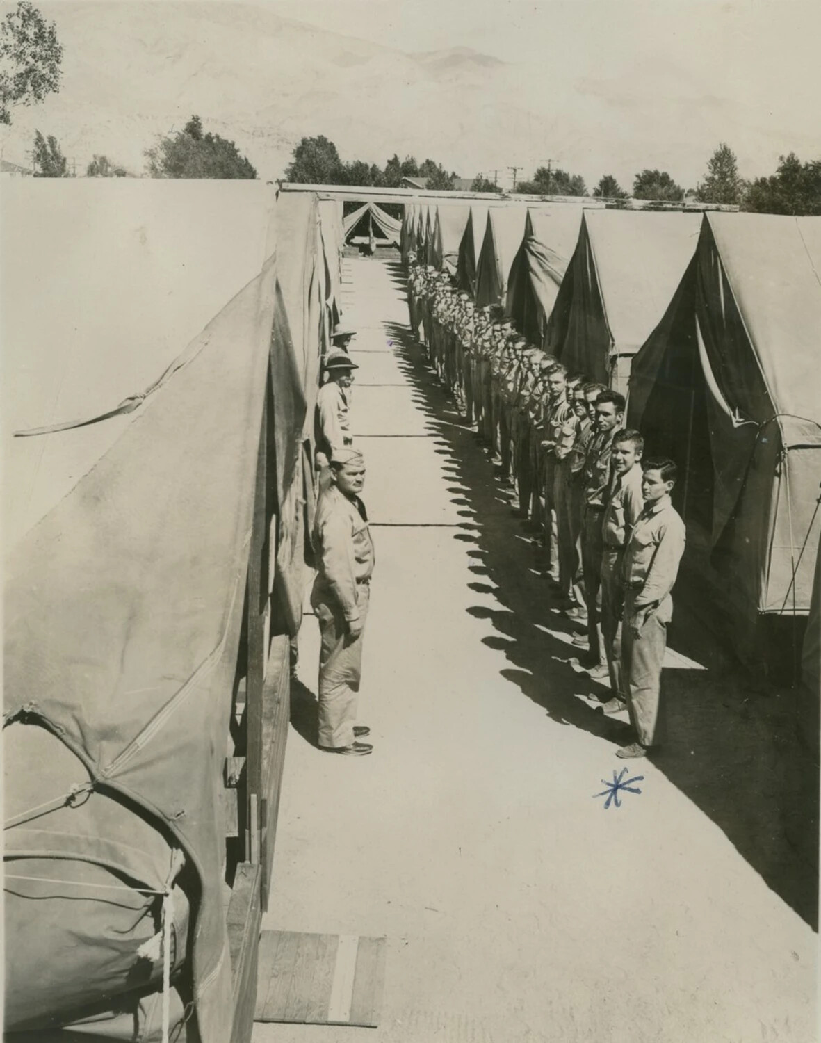 Soldiers Sorting Gear at Fort Ord, 1942