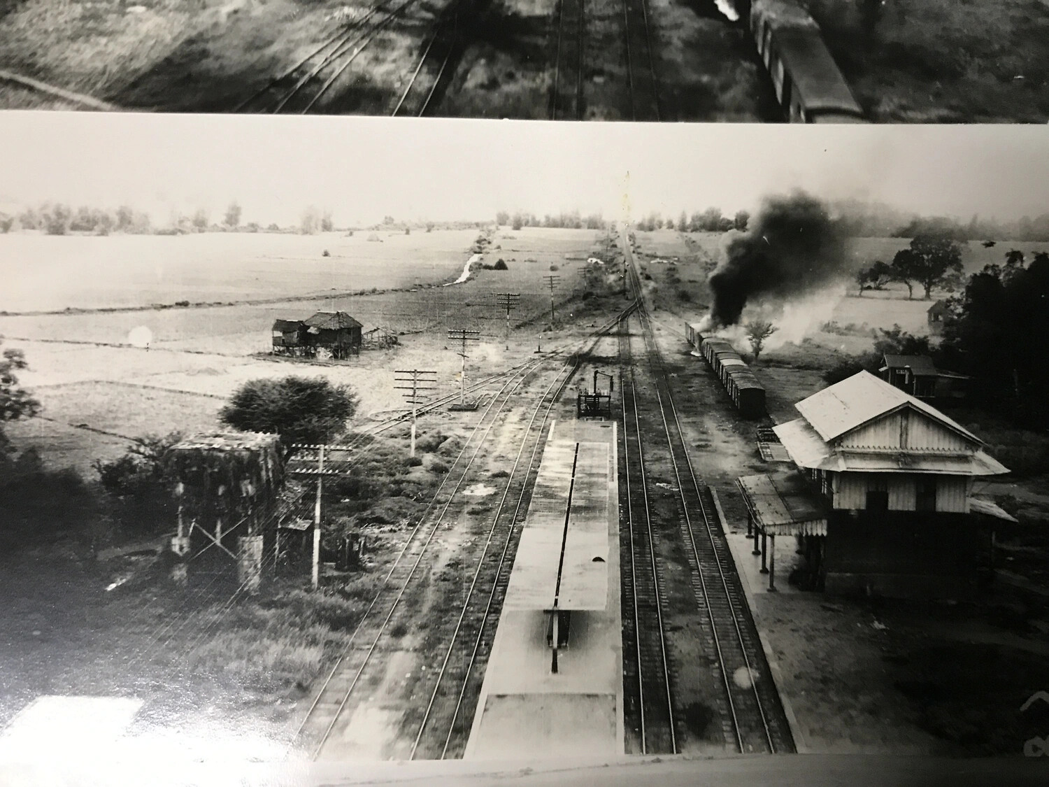 Strafing Attack on Railway Station and Freight Train, Album Page View