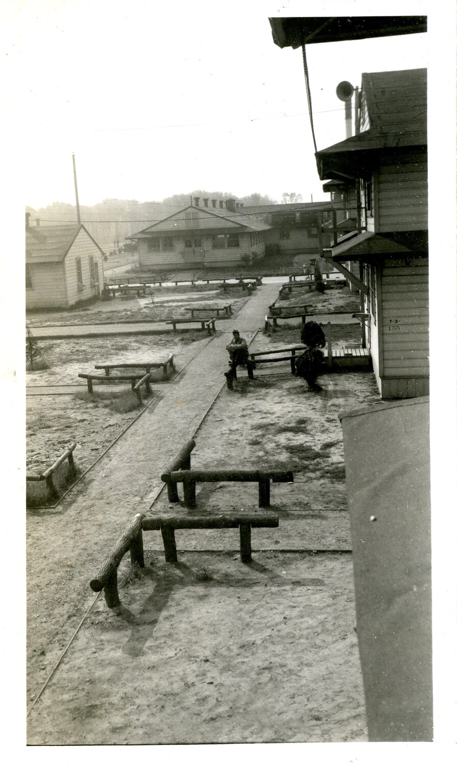 U.S. Army Air Forces Barracks Area, Training Cantonment, WWII (345th Bombardment Group Photo Album)
