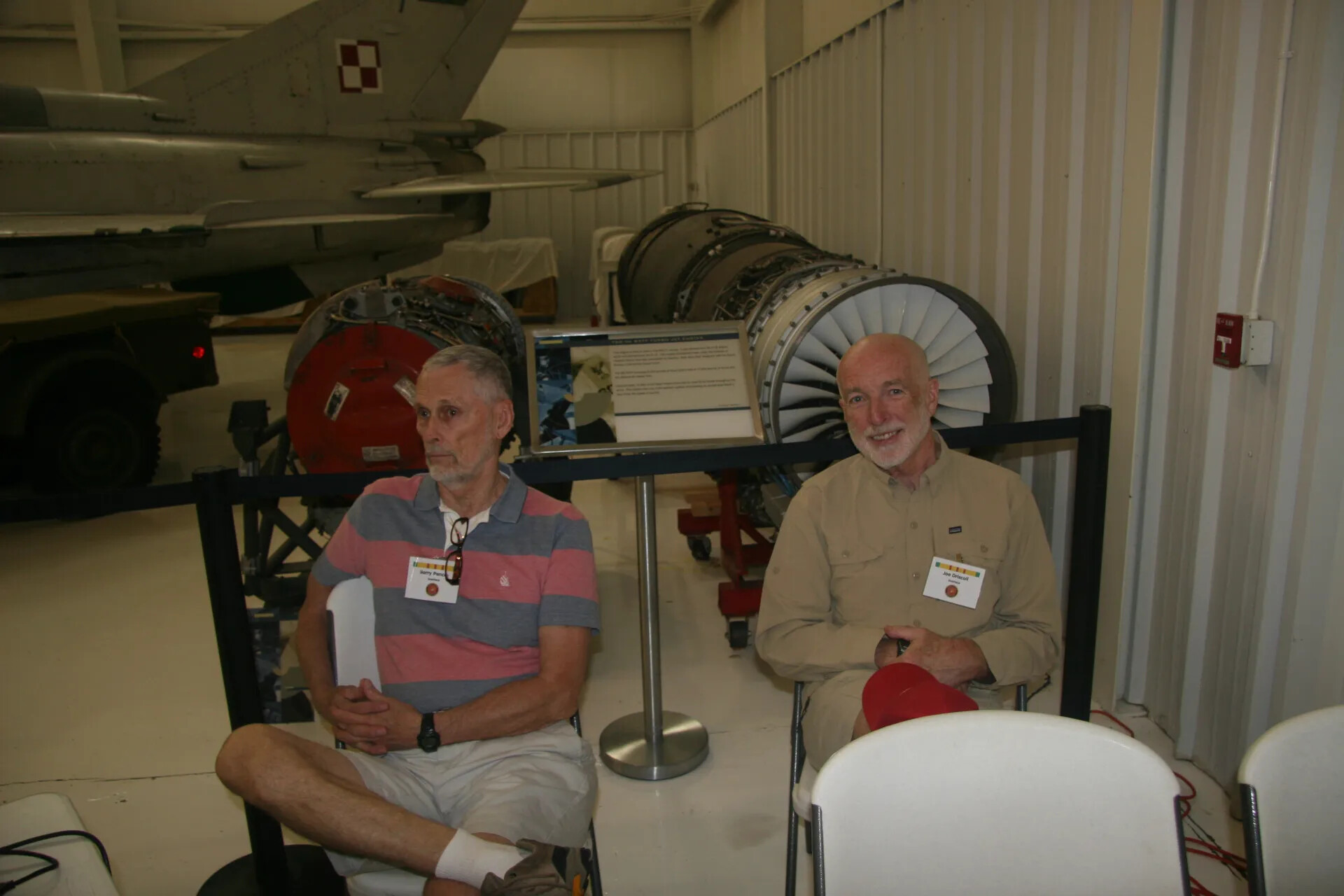 Reunion Panelists Gerry [surname] and Joe Driscoll at Tailwind Day 2016 Museum Event