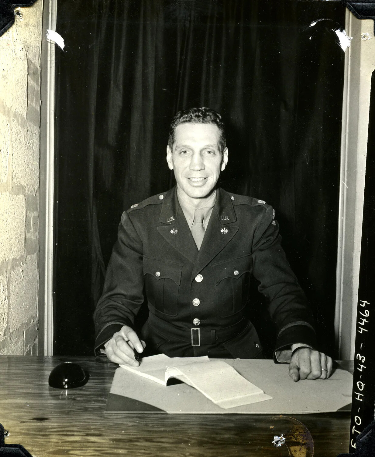 Portrait of a U.S. Army Officer, Signal Corps Photograph ETO-HQ-43-4464