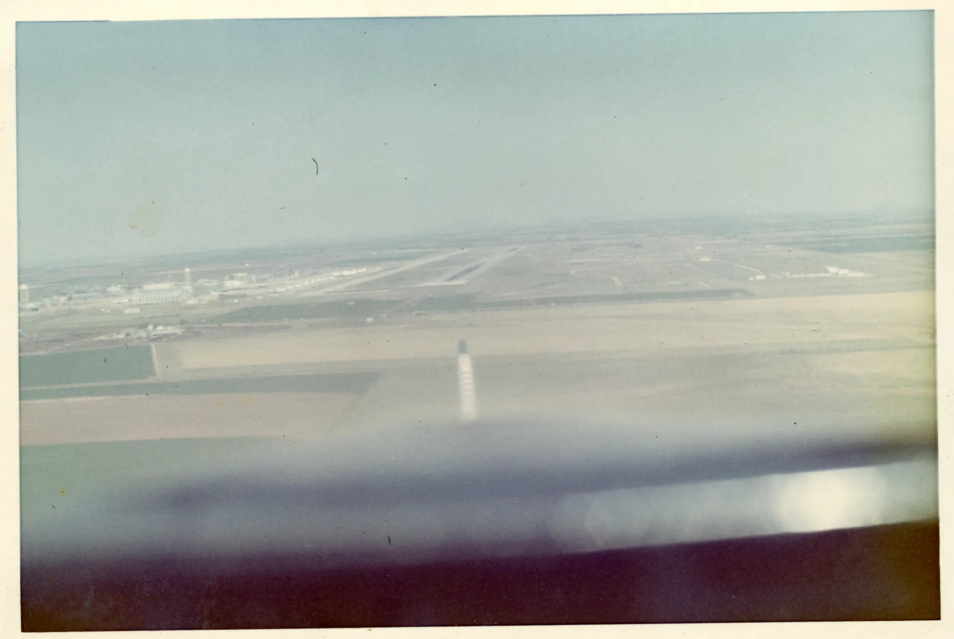 Aerial View of Airfield from T-38 Cockpit, Air Training Command