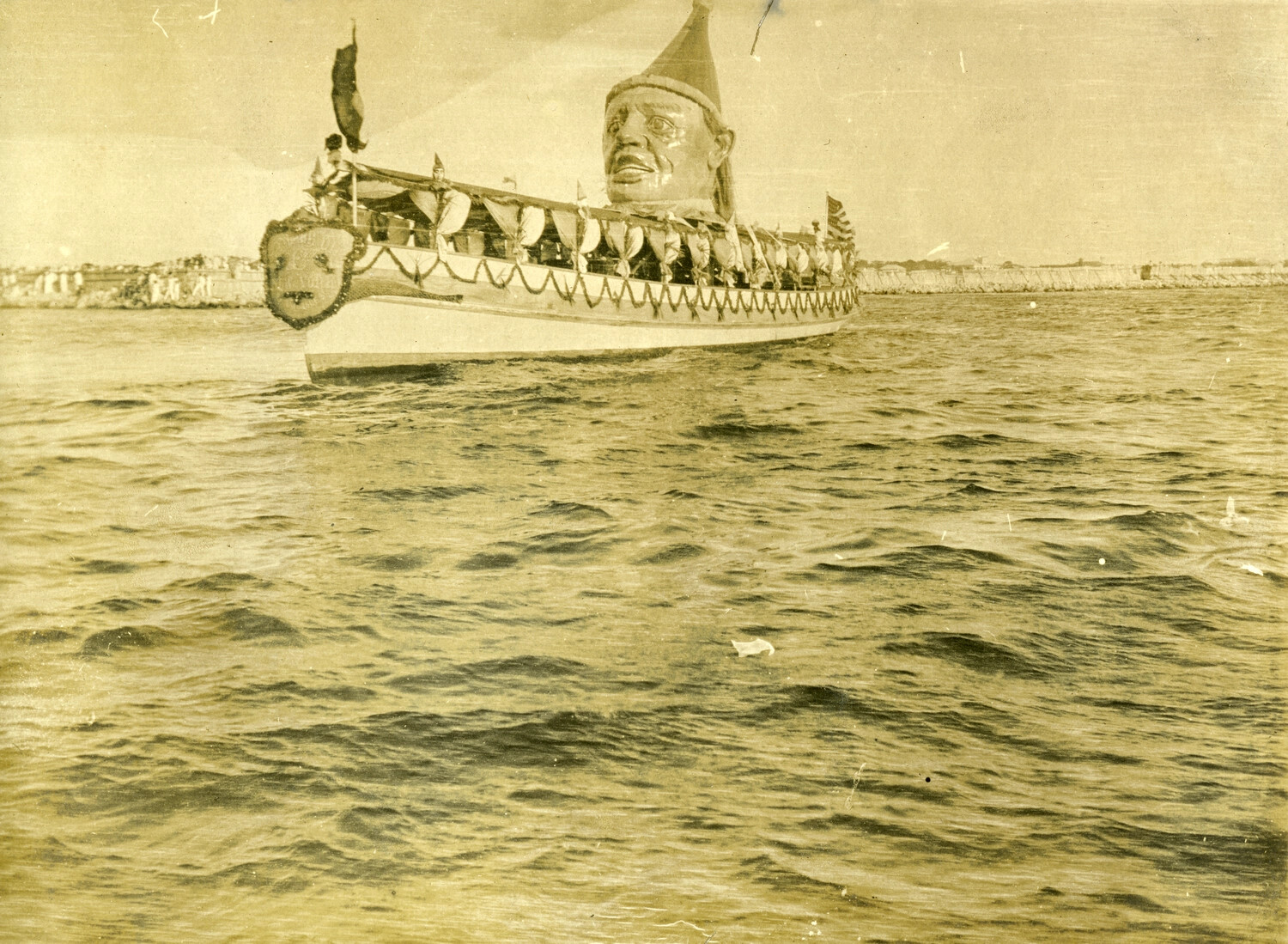 Decorated Ceremonial Barge with Carved Figurehead, Philippines, Early 1900s