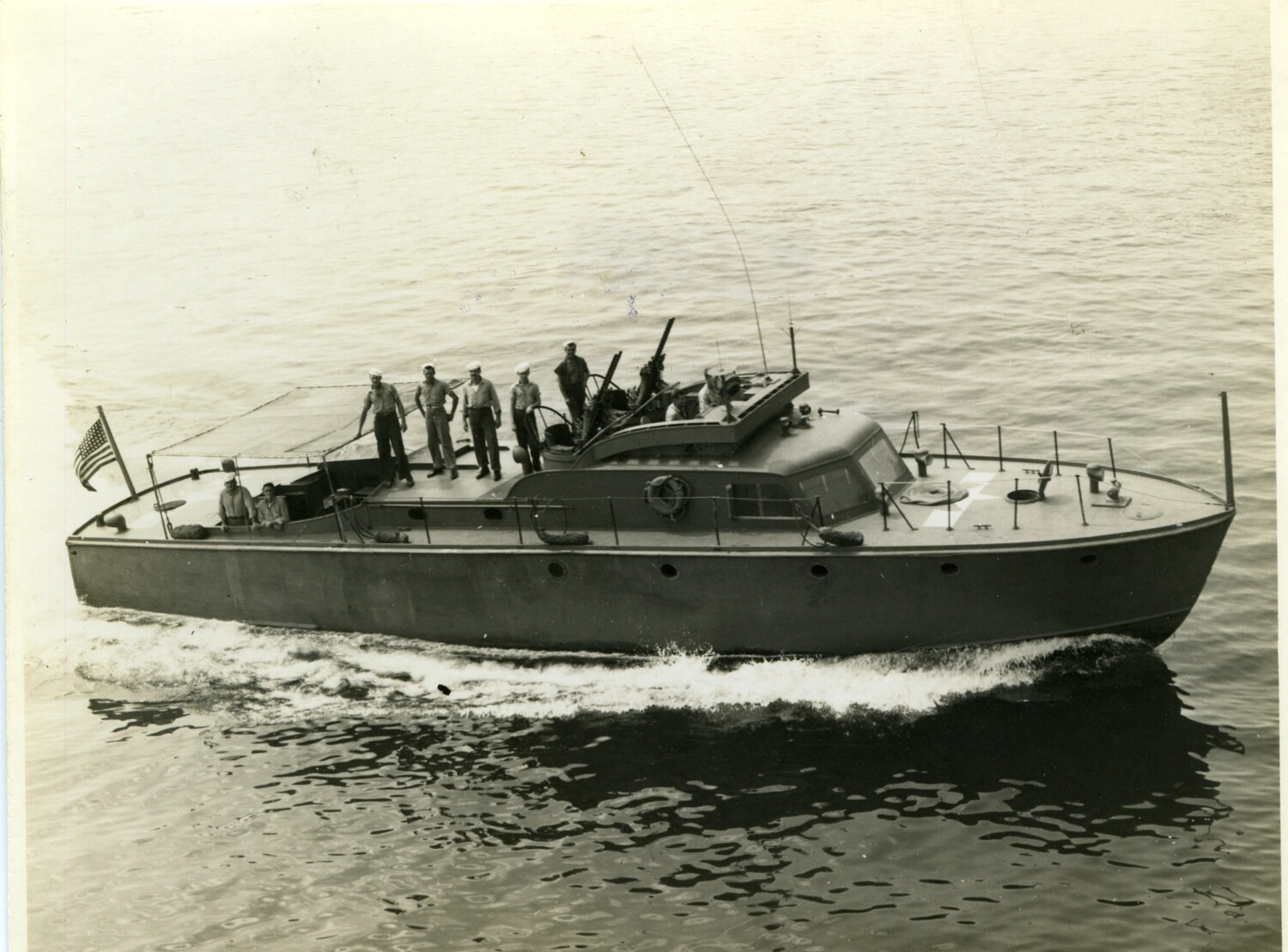 U.S. Navy Motor Launch/Crash Boat Underway, March 1945