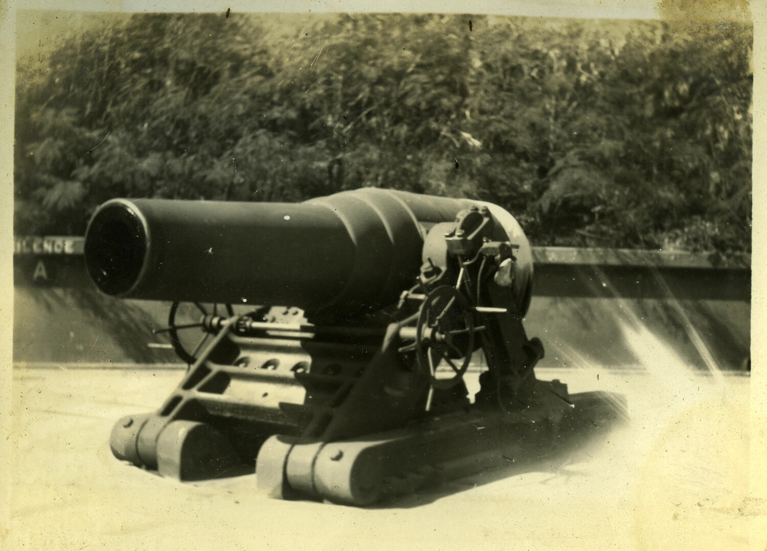 U.S. Coast Artillery Seacoast Mortar, Manila Bay Harbor Defenses, Philippines