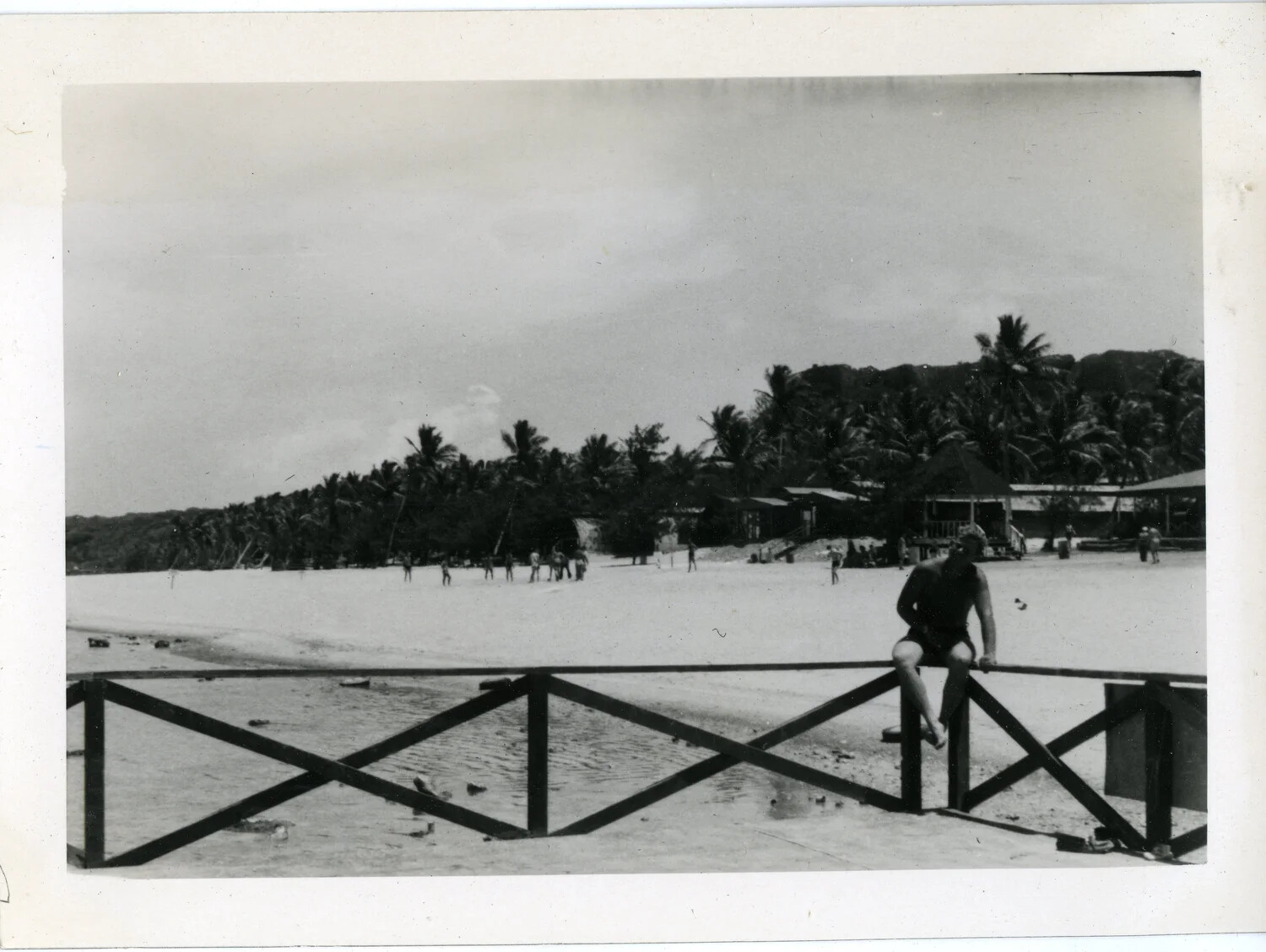 Servicemen at a Beach Recreation Area, Agana, Guam