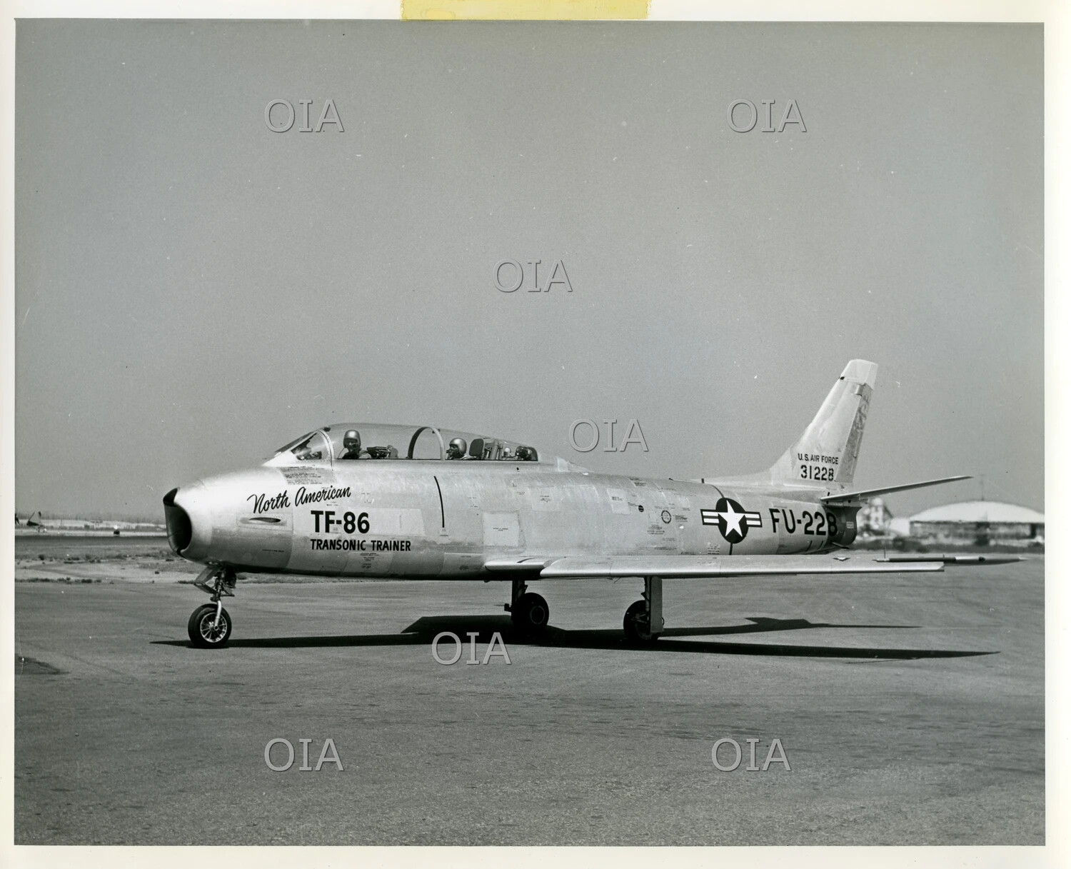 North American TF-86 Sabre 'Transonic Trainer,' Serial 31228 / FU-228, Taxiing with Crew