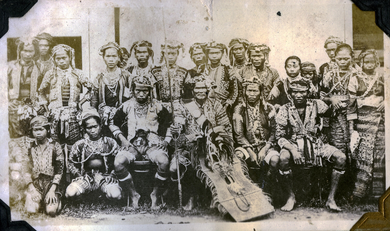 Group Portrait of Indigenous Filipino Community in Traditional Dress, Philippines, Early 20th Century