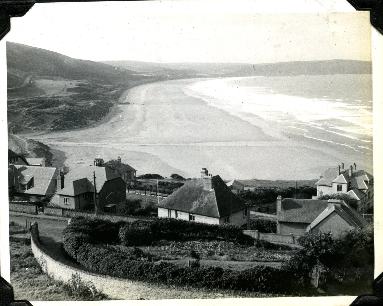 Coastal Village and Bay, British Isles, Military Photo Album (Jervey Signal Corps Collection)