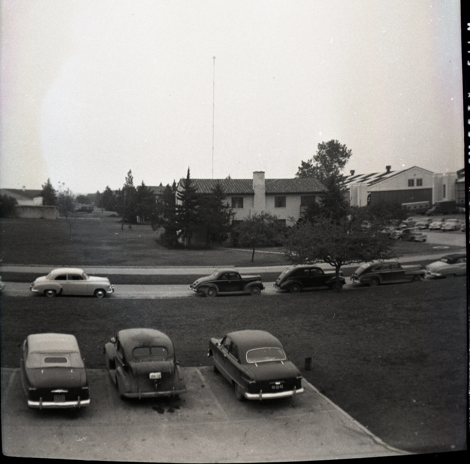Administration Building and Employee Parking Lot, Aircraft Company Campus, Early 1950s