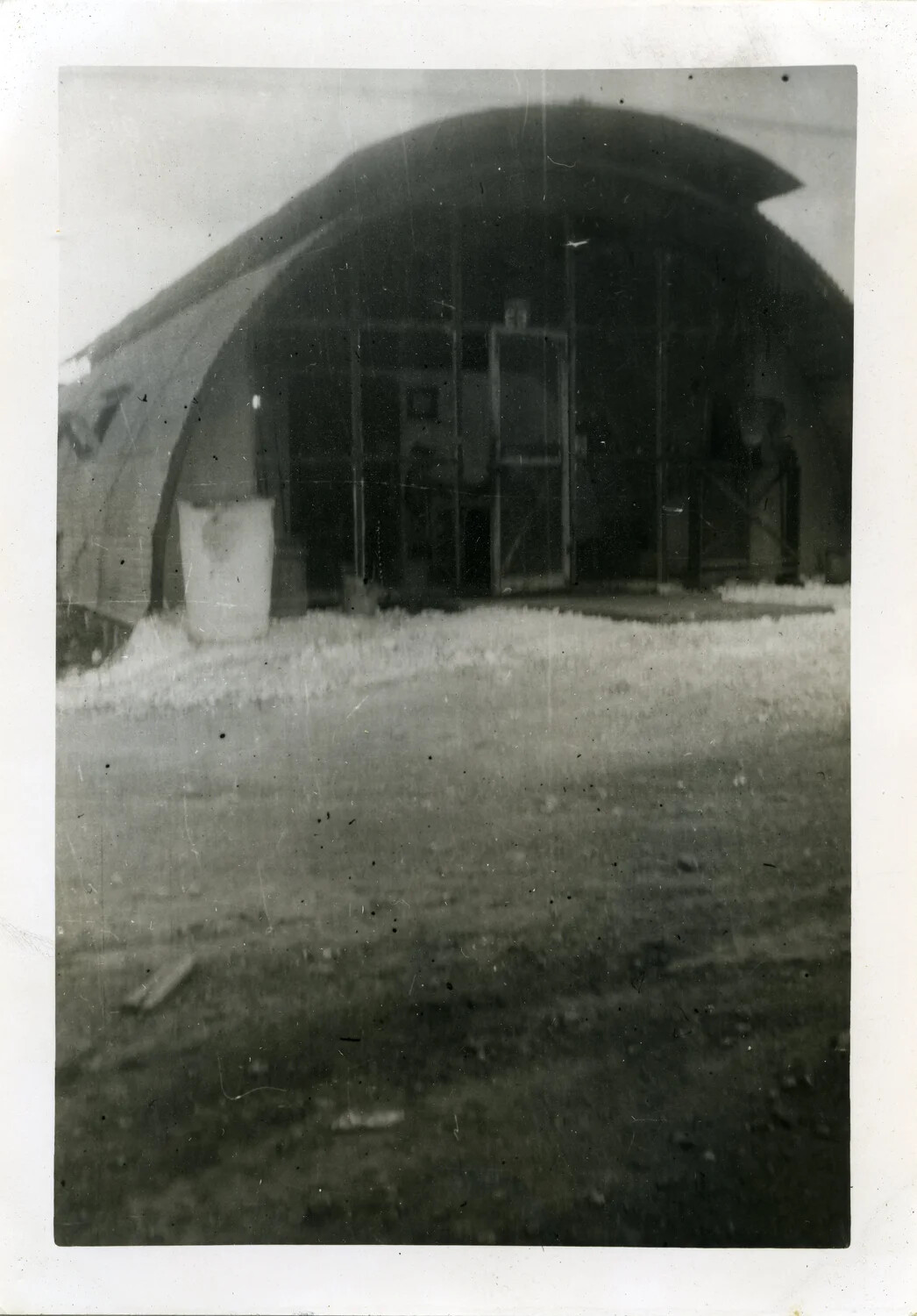 Quonset Hut Entrance, VR-6 Naval Air Transport Squadron Album, Agana, Guam