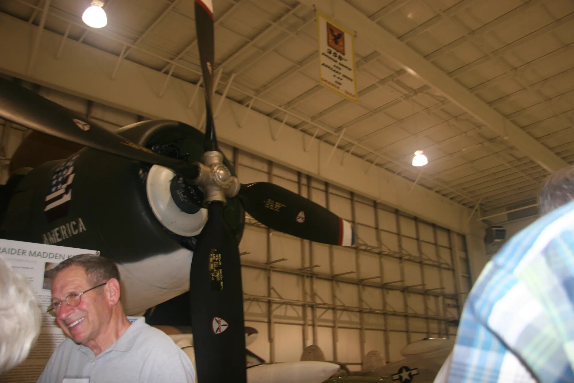 Veterans Viewing Preserved A-1 Skyraider at Museum, Operation Tailwind Reunion 2016