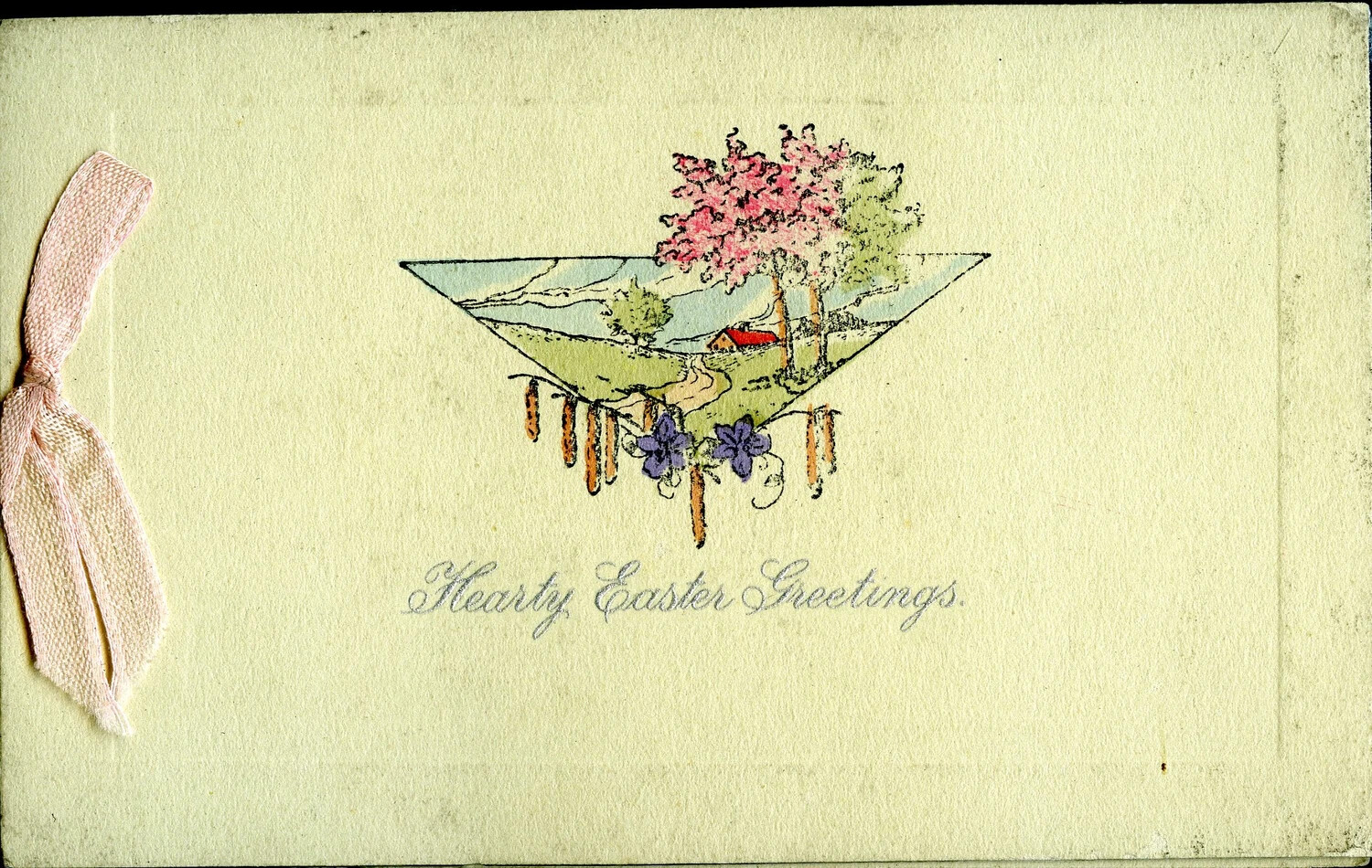 'Hearty Easter Greetings' Card - WWI Photo Album