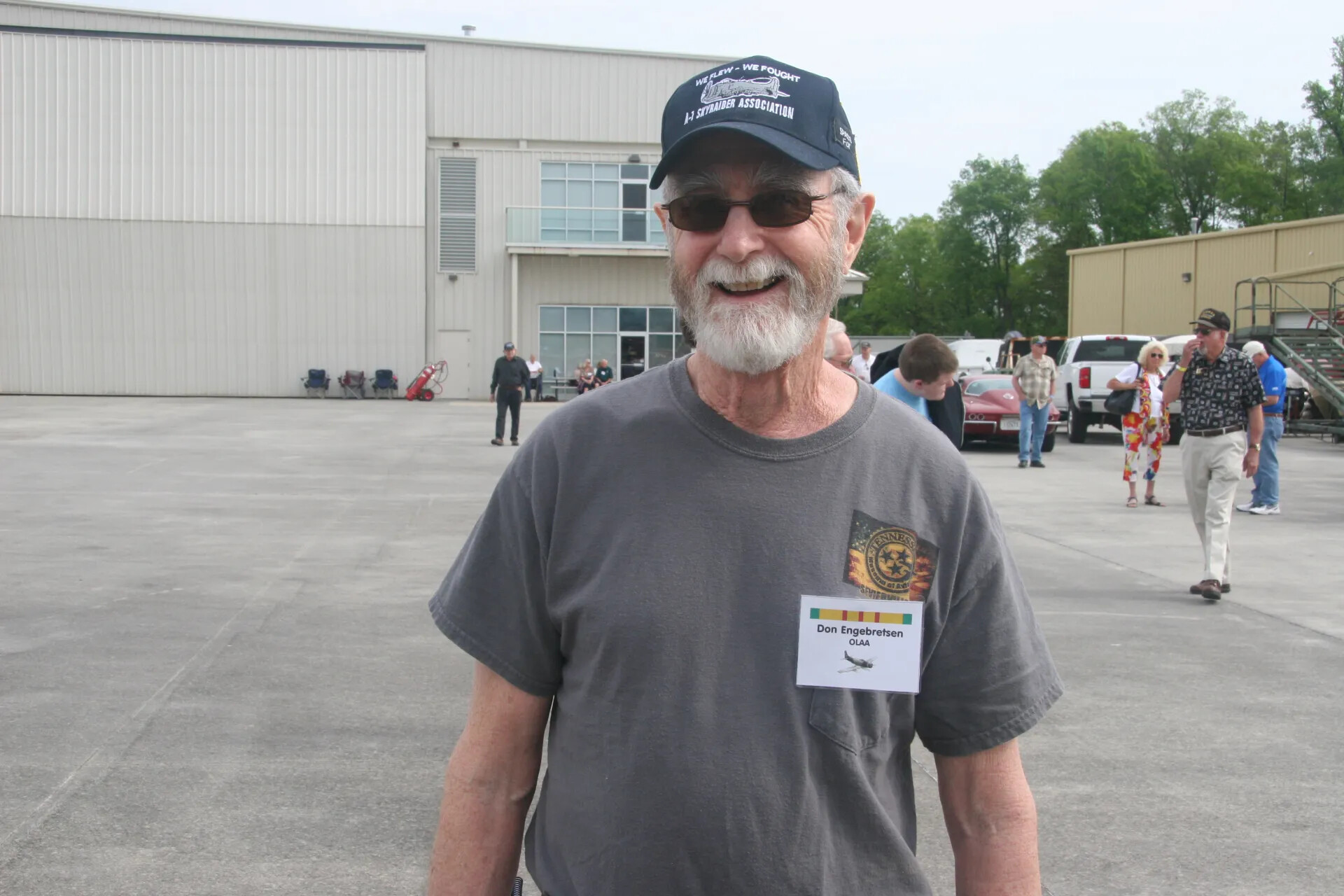 Portrait of Vietnam Veteran Don Engebretsen at A-1 Skyraider Association Reunion Event