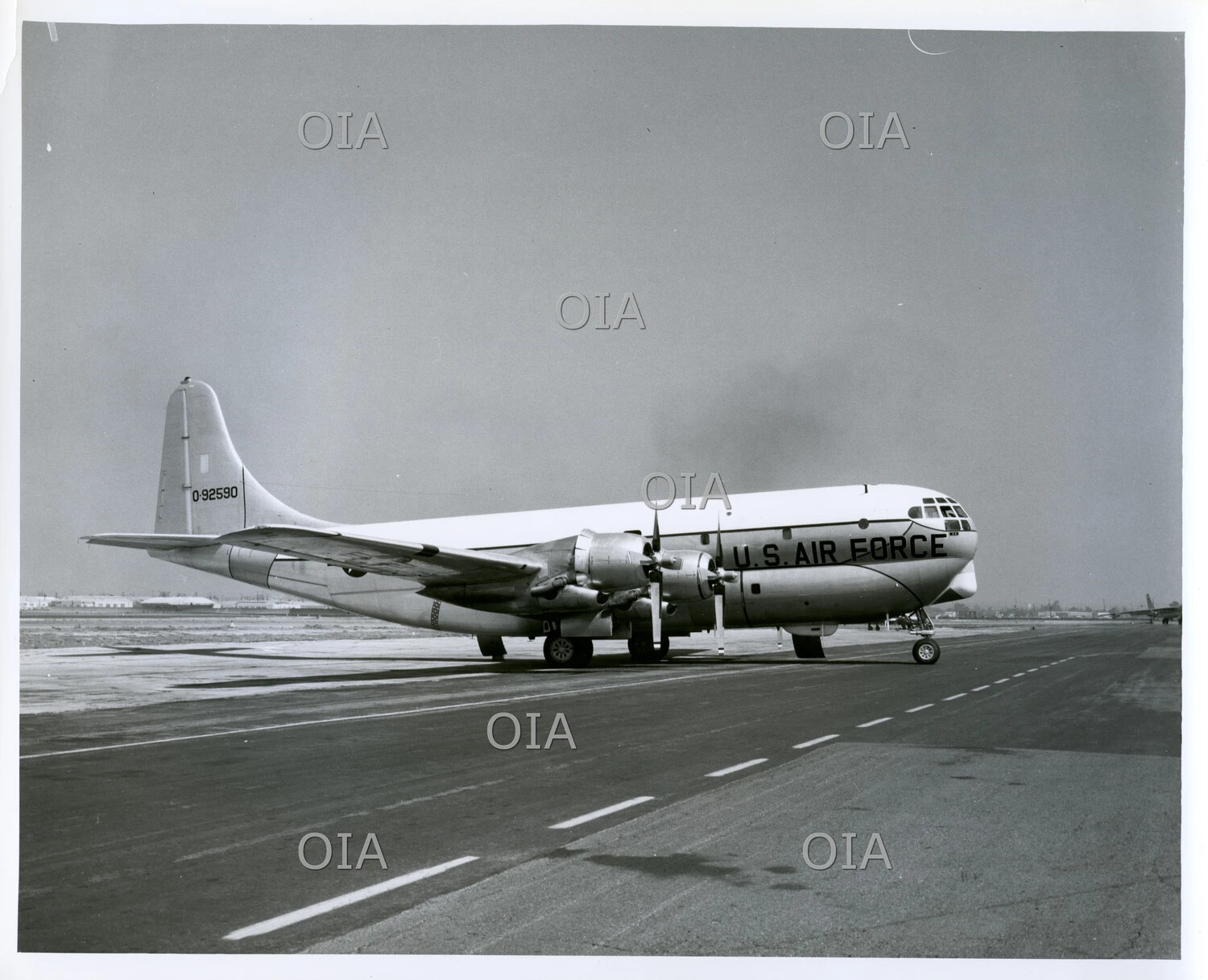 Boeing C-97/KC-97 Stratofreighter (Serial 0-92590), U.S. Air Force, Taxiing on Runway