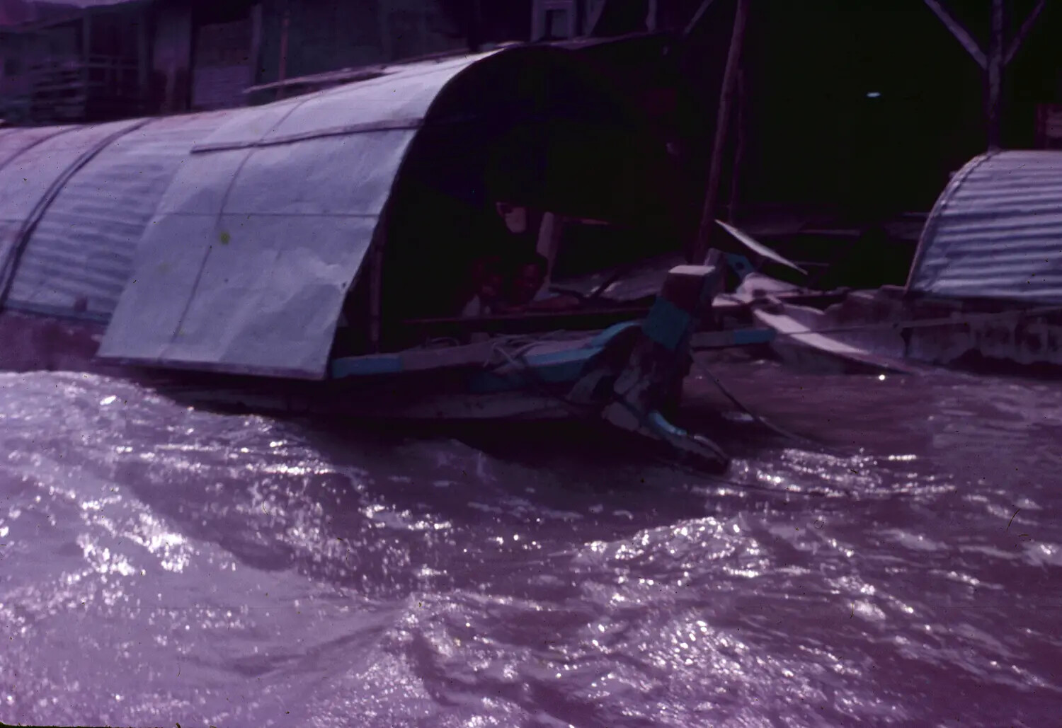 Flooded Base Area with Quonset Shelter, Vietnam, 1965 (3rd TFW)