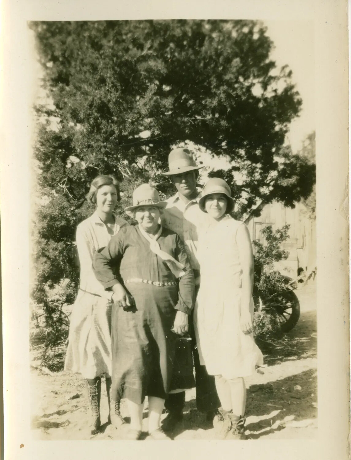 Family Portrait Outdoors, 1920s, Margaroli Family Collection