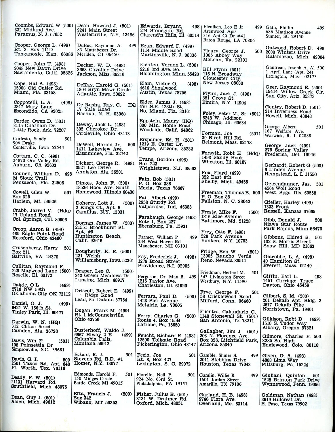 345th Bombardment Group Association Membership Roster (Coombs-Goldman) - Air Apache Journal, 1979