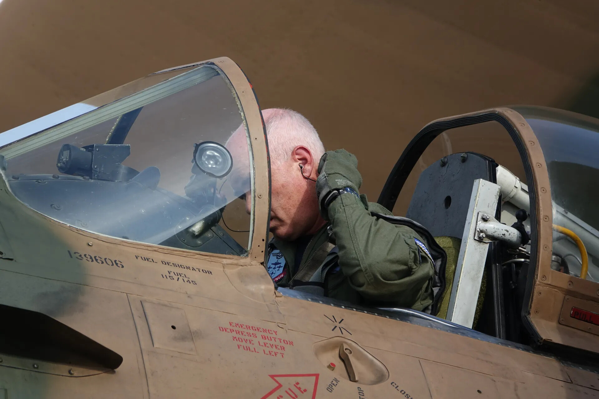 Pilot Preparing in A-1 Skyraider Cockpit, 3-4 May 2019 Event