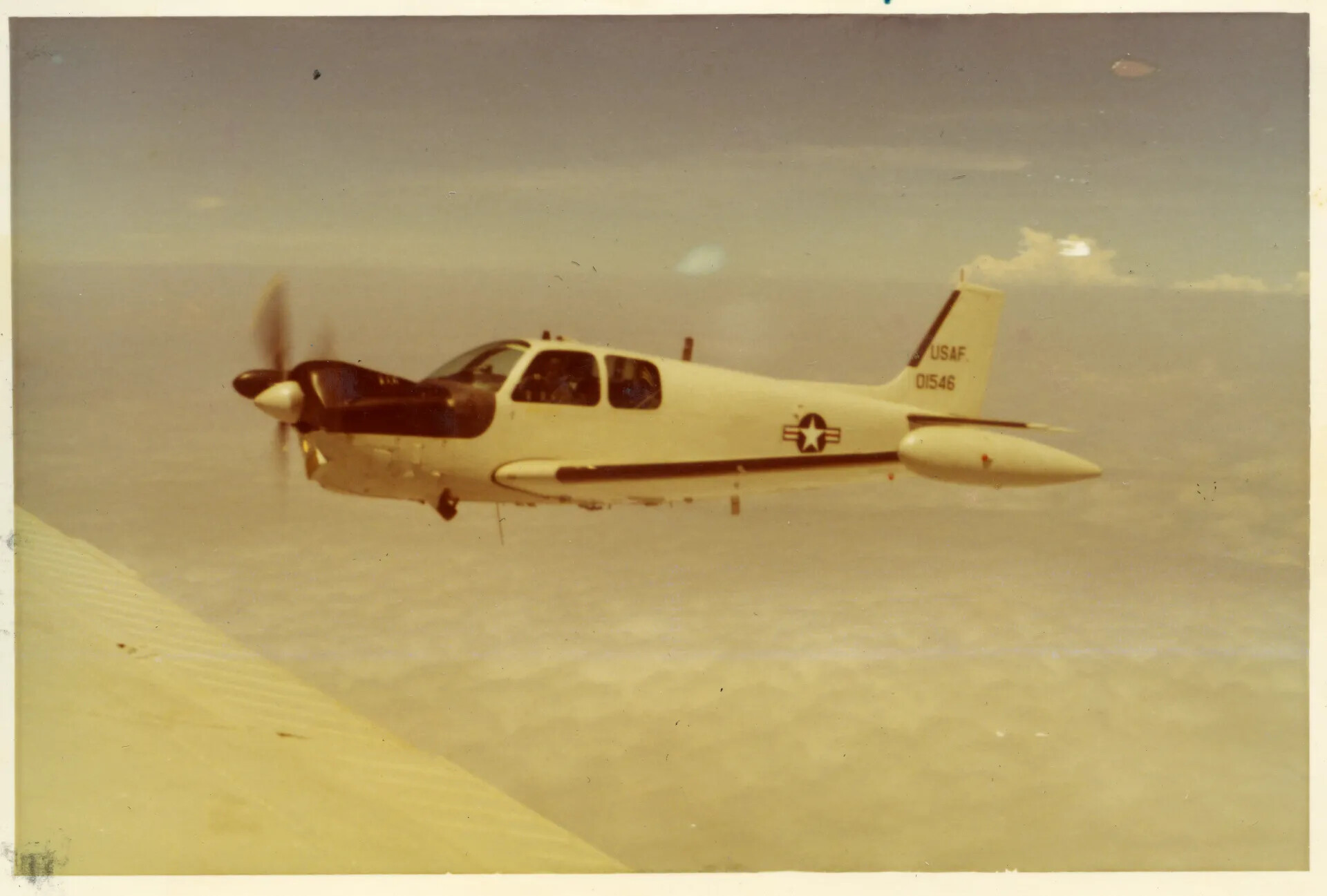 USAF Cessna U-3A Liaison Aircraft in Flight, Vietnam War Era, Doug Carmichael Collection