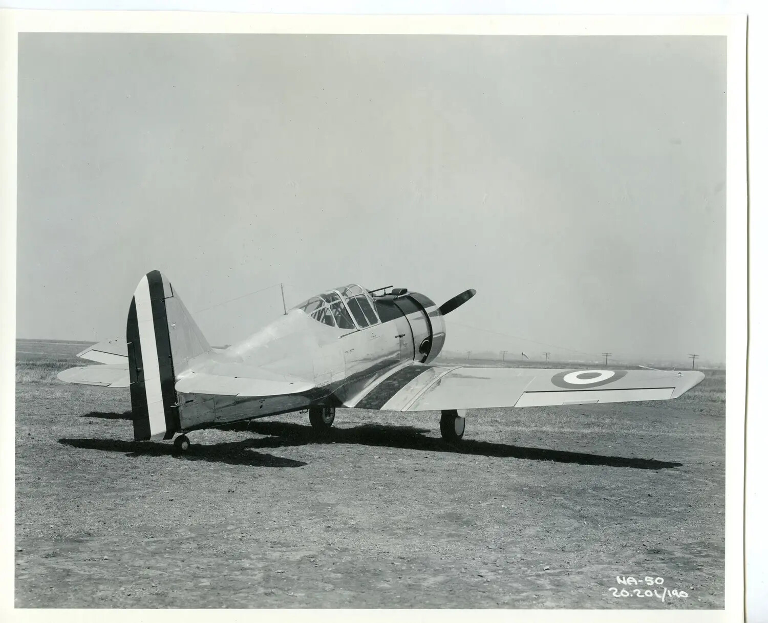 North American NA-50 Export Fighter, Factory Publicity Photograph