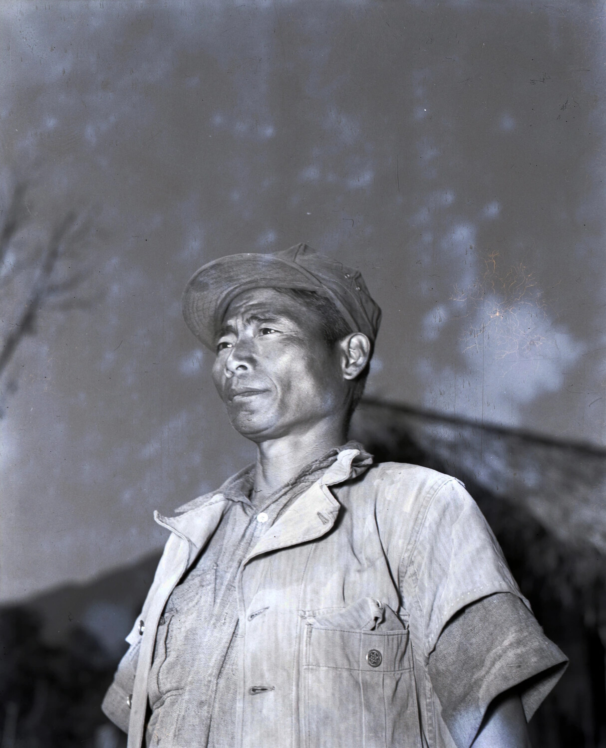Portrait of Local Laborer, Burma, China-Burma-India Theater, World War II