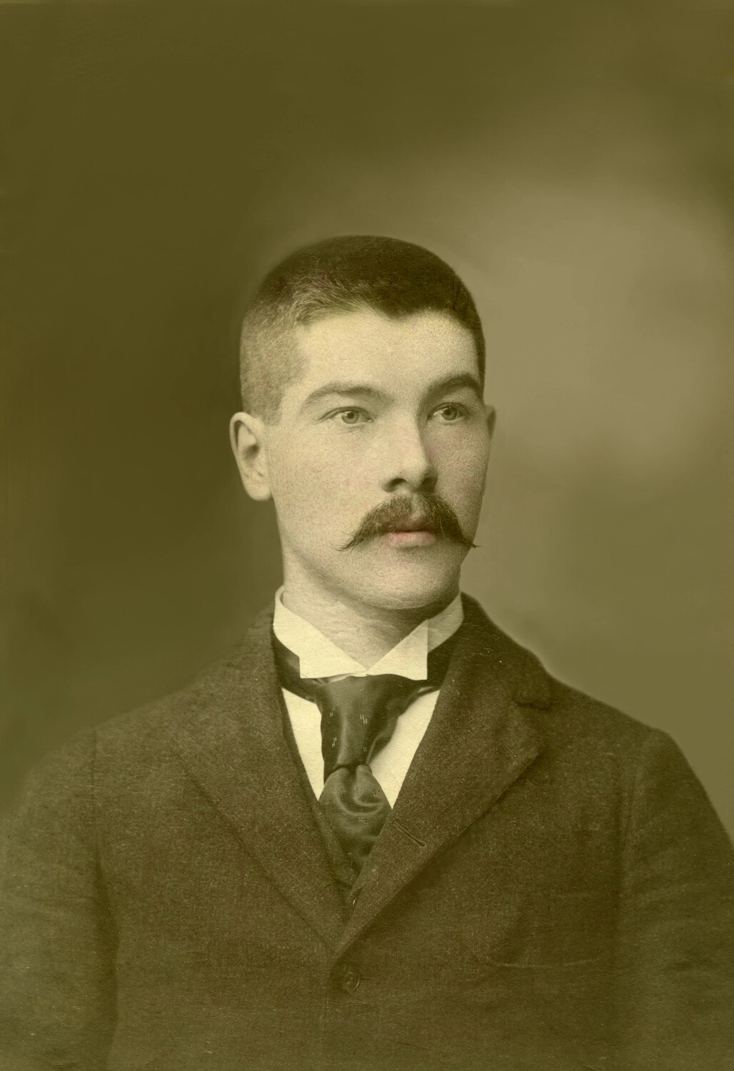 Studio Portrait of a Young Man at Age 21 (Carl Stone), Spanish-American War Era