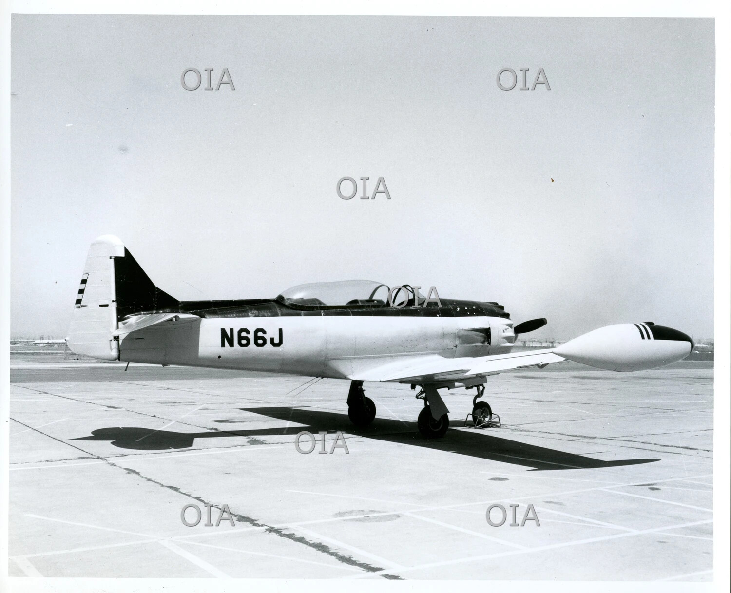 North American AT-6F Texan Advanced Trainer, Civil Registration N66J, Ramp View