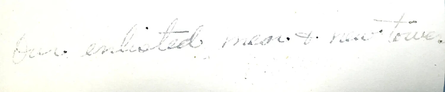 Handwritten Caption Fragment, WWII China-Burma Theater Archive