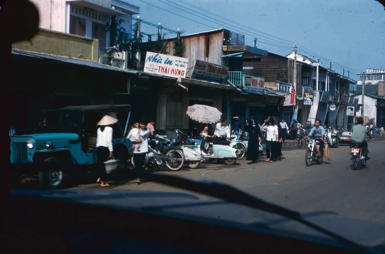 Street Scene in South Vietnam, 1965 (3rd Tactical Fighter Wing Collection)