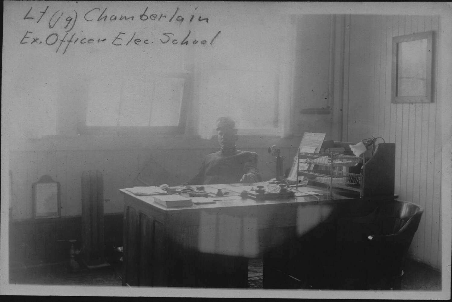 Lt. (jg) Chamberlain, Executive Officer, Electrical School, Mare Island, 1917