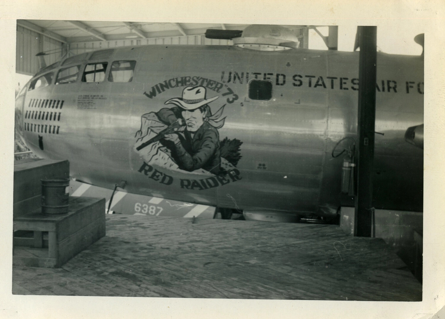 Boeing B-29 Superfortress 'Winchester "73" Red Raider' Nose Art, USAF, Postwar/Korean War Era
