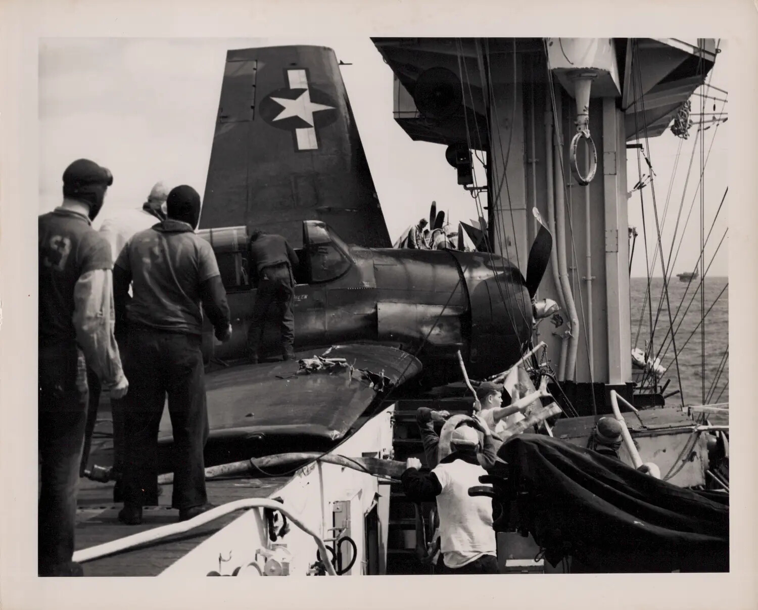 Crash of Aircraft B-11, Lt(jg) W.O. Green, USS Petrof Bay (CVE-80), 27 February 1945
