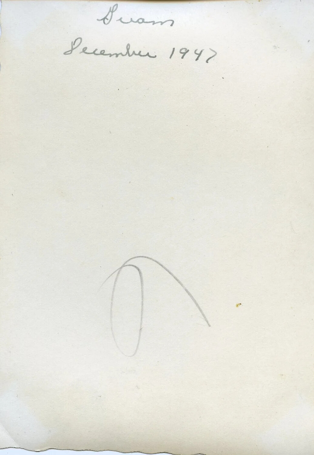 Manila Album Page with Handwritten Caption 'Guam, December 1947', VR-6 Squadron Album
