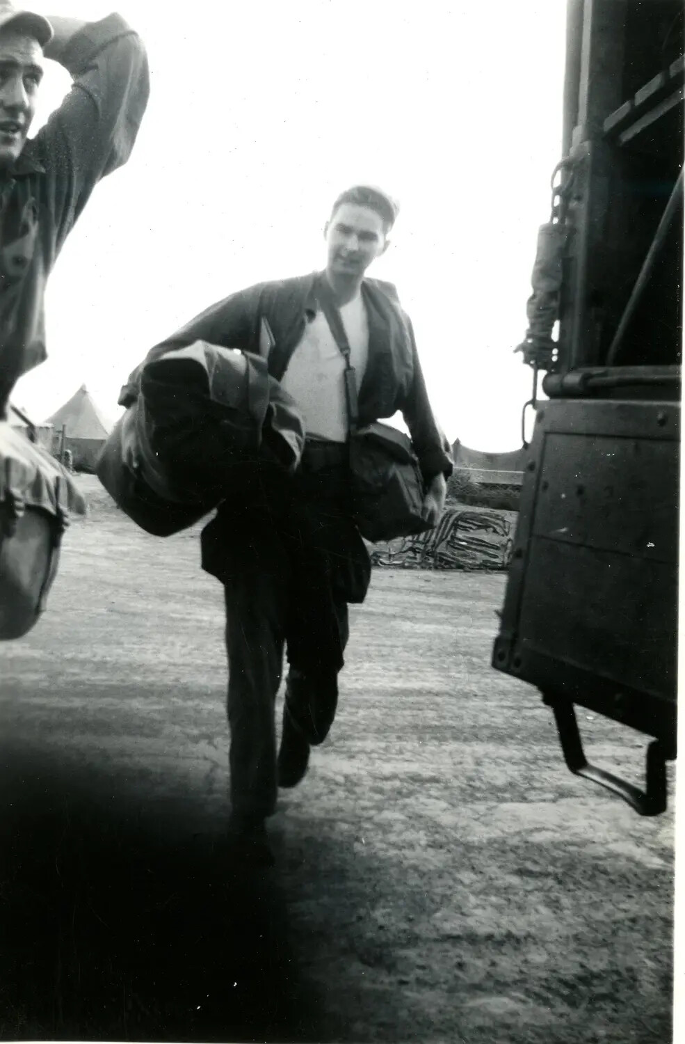 Marine Carrying Duffel Bag and Life Belt, Pacific Theater, WWII