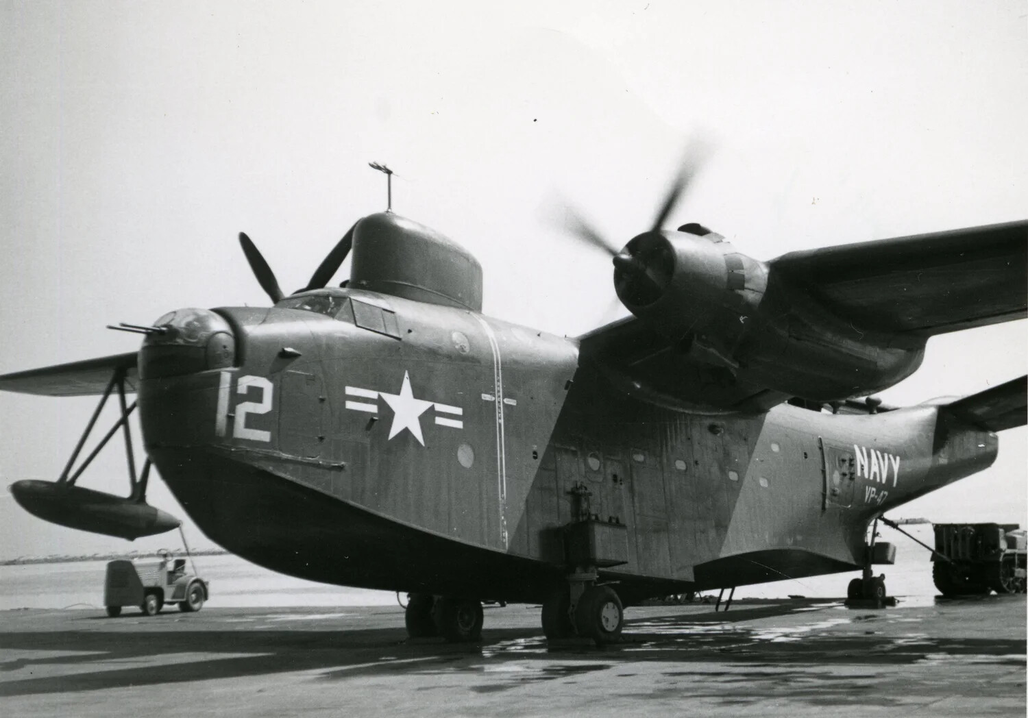Martin PBM-5 Mariner Flying Boat, VP-47, on Beaching Gear — Korean War Era
