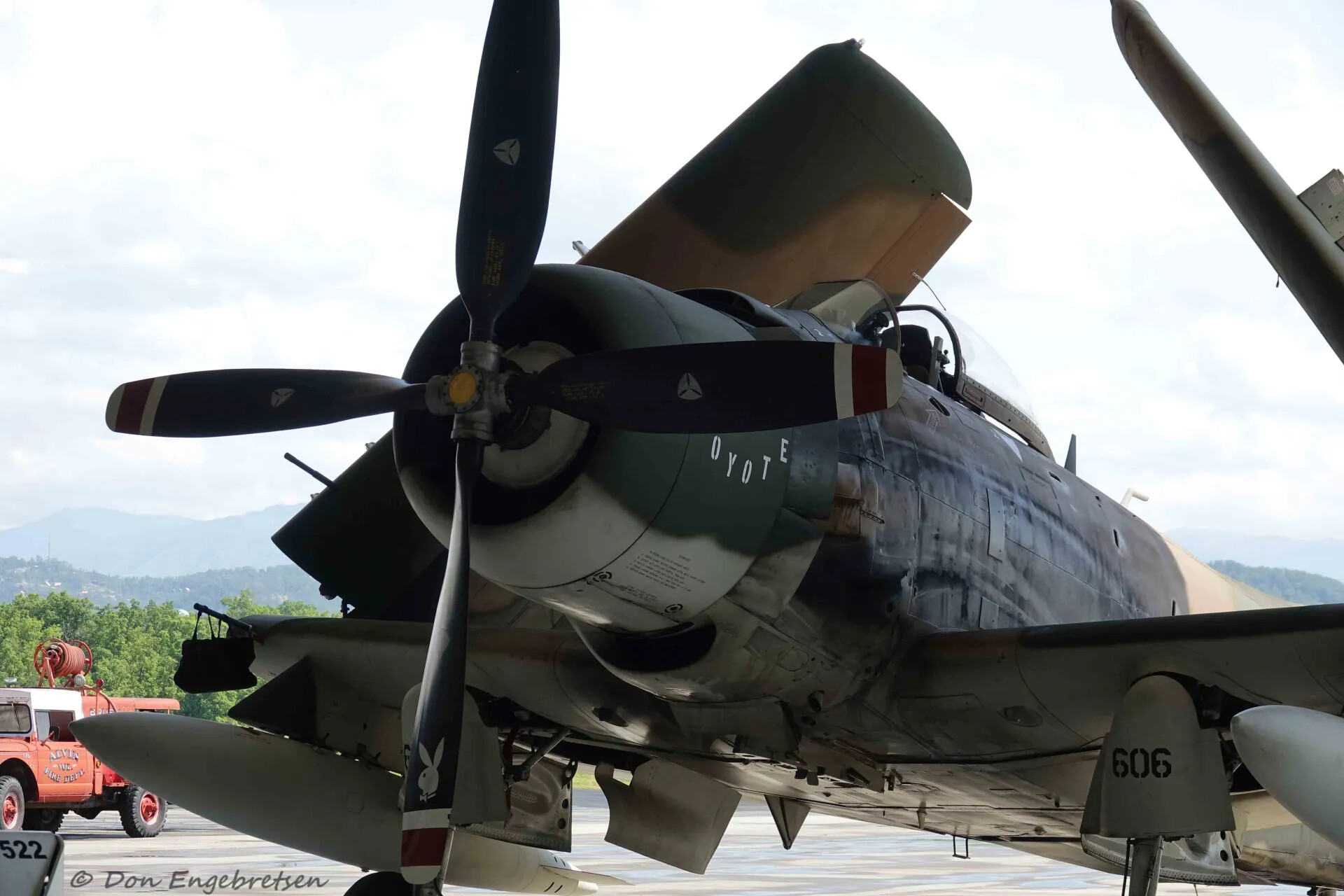 A-1 Skyraider "Coyote," Tail Number 606, Nose and Propeller Detail, May 2019