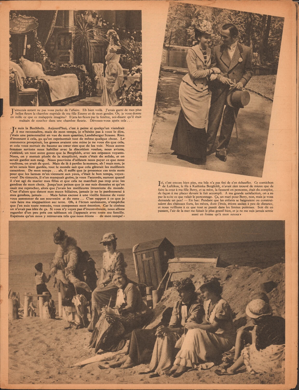 Der Adler (French Edition), p. 585 - "Je suis la Buchholz": Film/Entertainment Feature Set in Belle-Époque Berlin, WWII-era Magazine