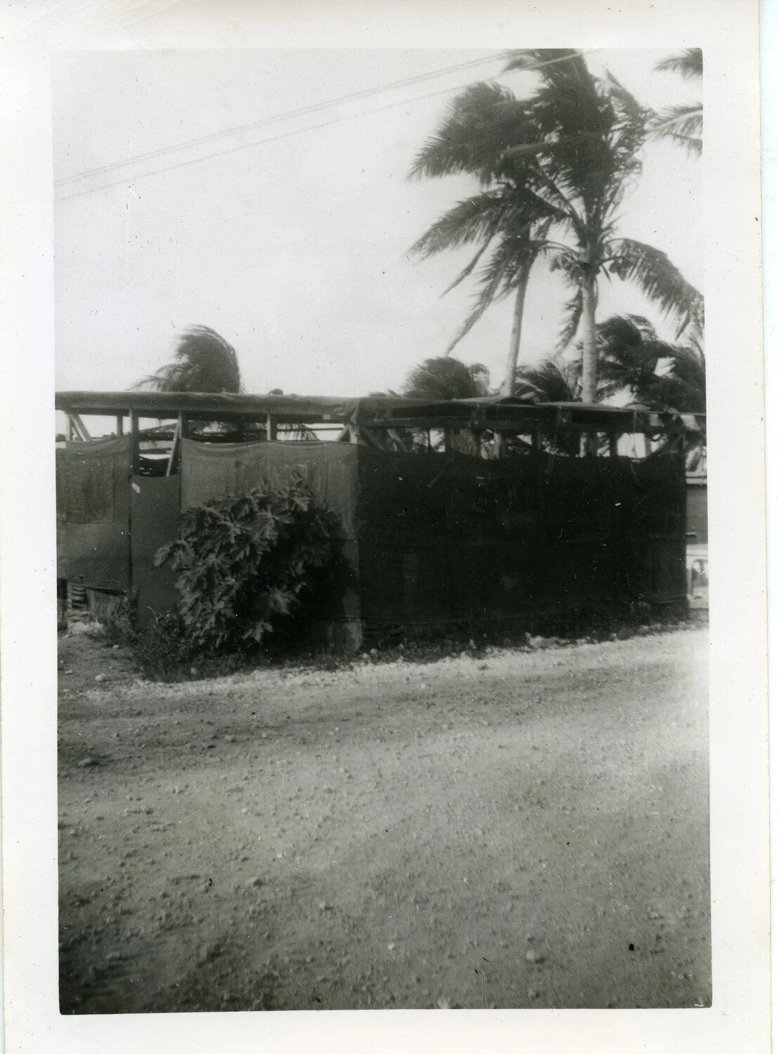 Tent Hutments at Naval Air Station Agana, Guam, VR-6 Squadron Album