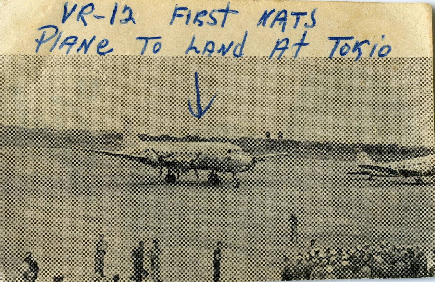 VR-12 — First NATS Aircraft to Land at Tokyo, September 1945