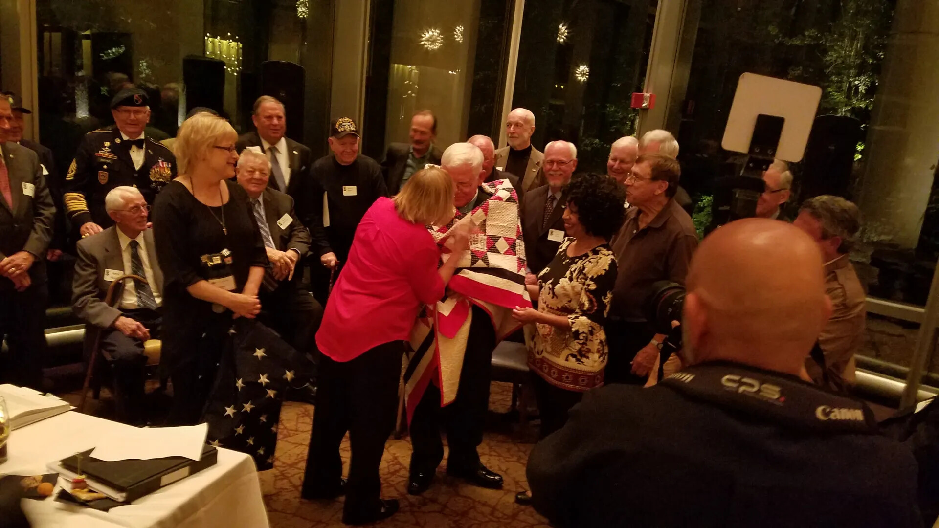 Presentation of a Quilt of Valor to a Special Forces Veteran, October 23, 2017