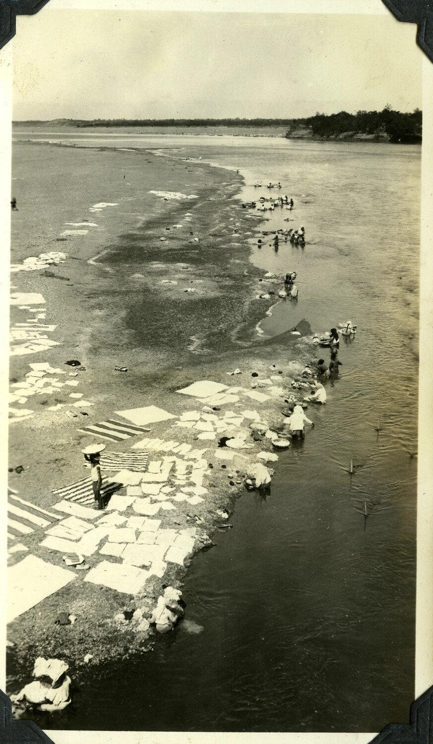 Riverside Laundry Scene, Philippines, c. 1920s-1930s