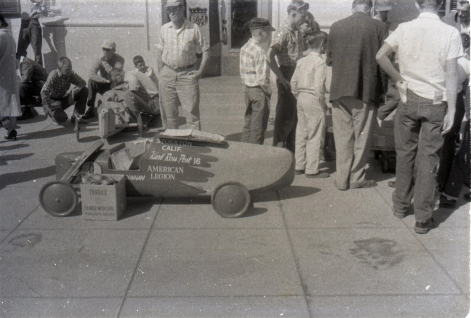 American Legion-Sponsored Soap Box Derby Racer, Stockton, California
