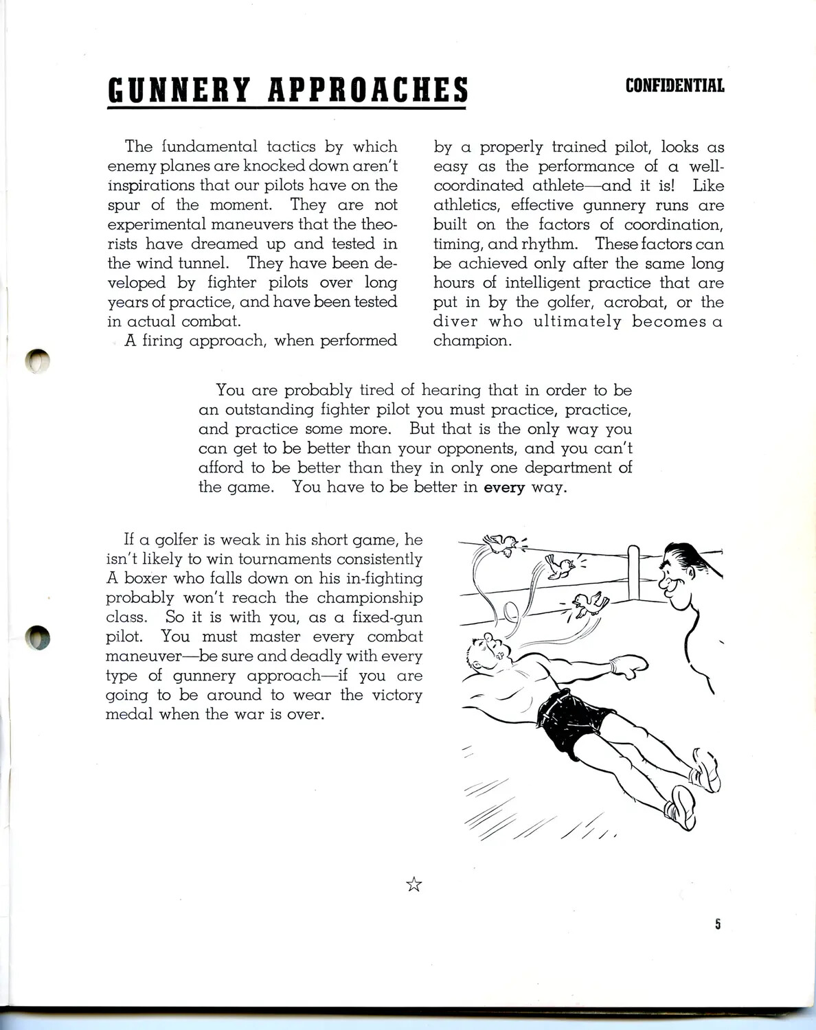 "Gunnery Approaches" – Page 5 of WWII USAAF Fighter Pilot Training Manual, CBI Theater Archive