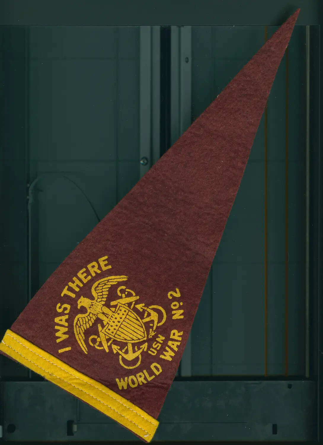 'I Was There World War No. 2' U.S. Navy Commemorative Felt Pennant