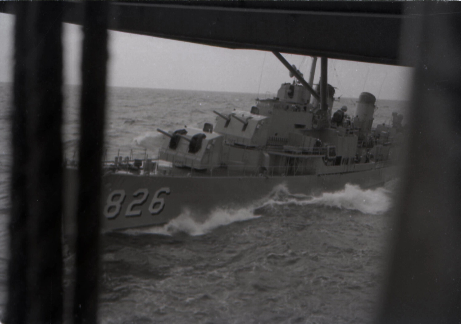 USS Agerholm (DD-826) Underway, Detailed Broadside View, 1953