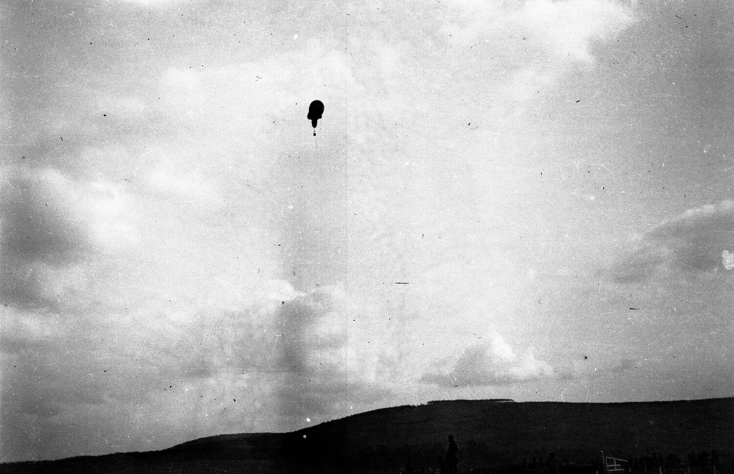 Distant Airship in Flight, England - Associated with the R38/ZR-2 Disaster Sequence, 1921