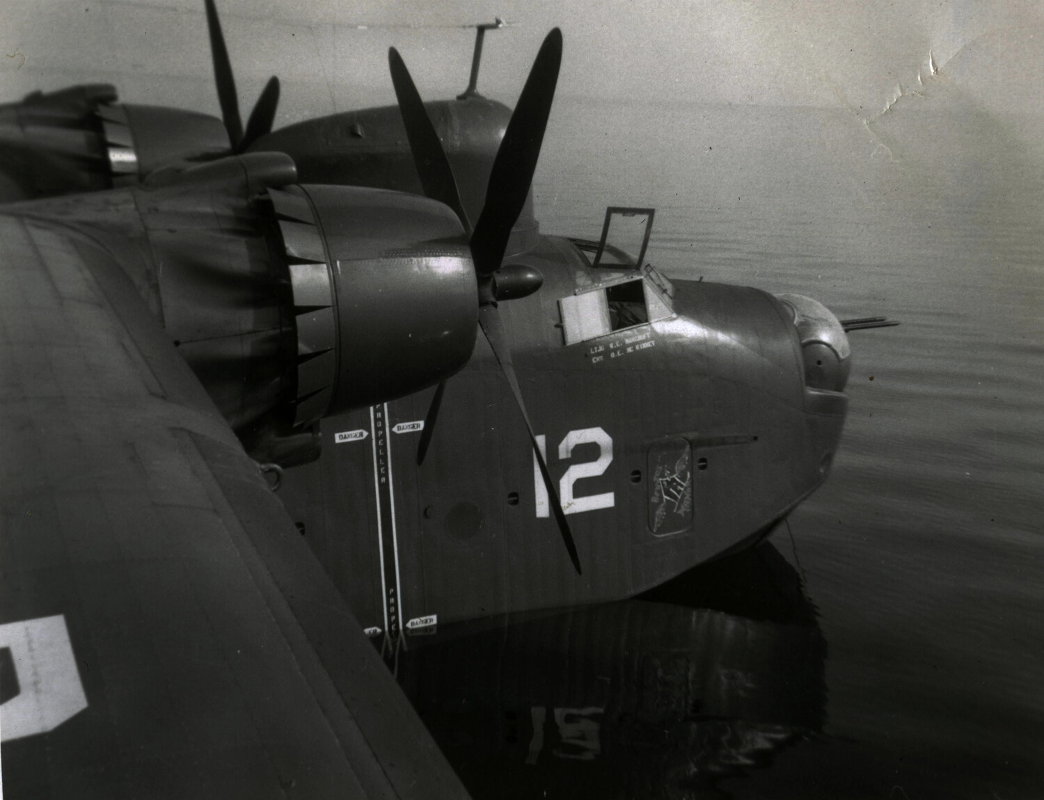 Martin PBM Mariner Patrol Seaplane No. 12, Crewed by LTJG W.E. Bancroft and ENS D.E. McKinney, Korean War Era